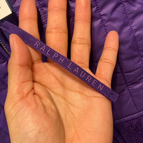 Ralph Lauren Purple Merino Wool Hybrid Wool Funnelneck Jacket - Picture 6 of 11